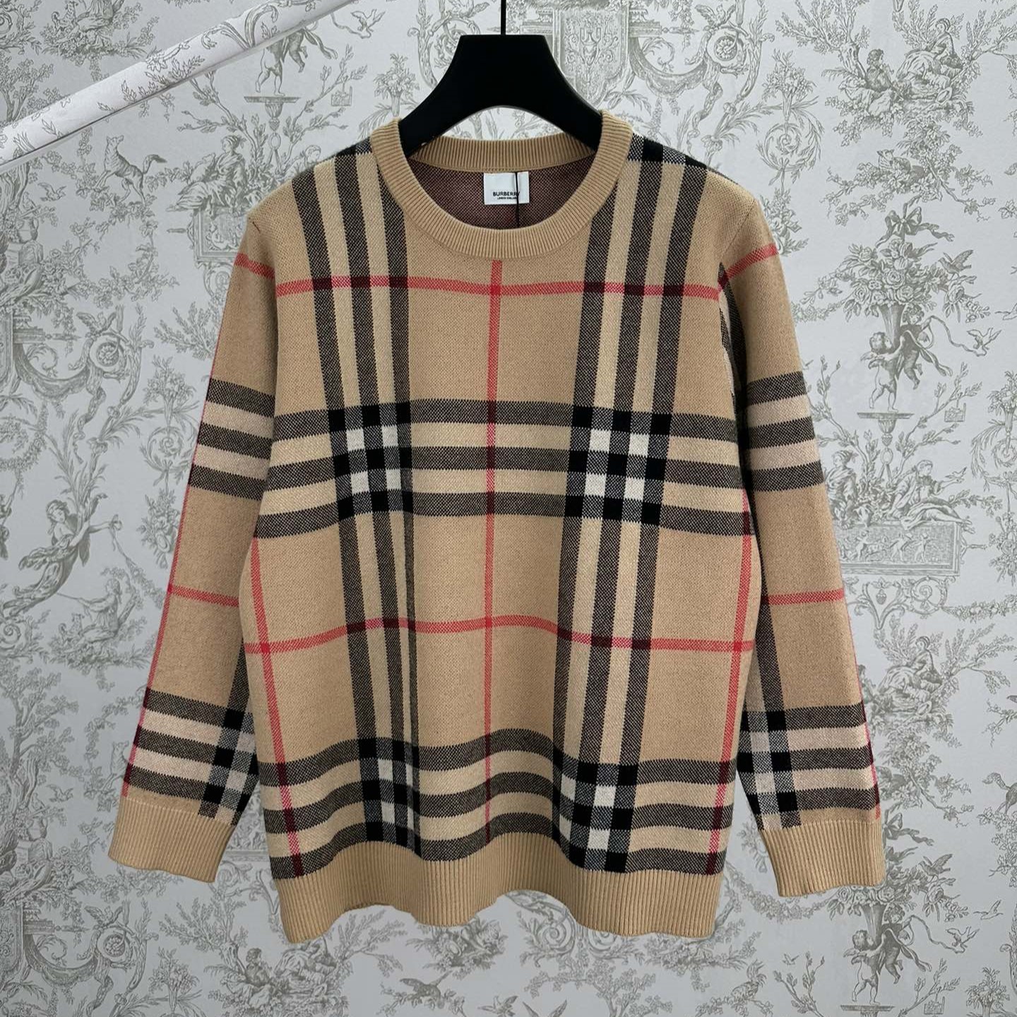 버버리 니트 긴팔 티셔츠 남녀공용