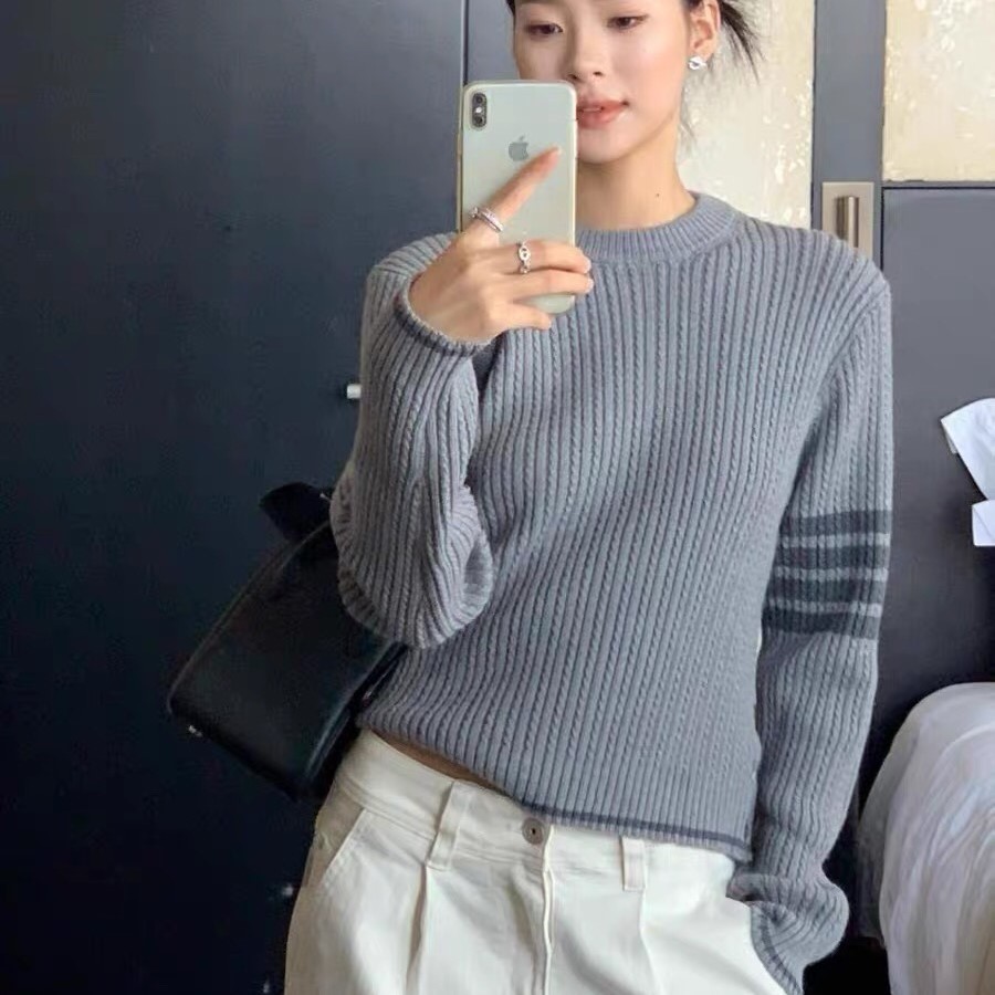 톰브라운 여성 긴팔 니트 티셔츠