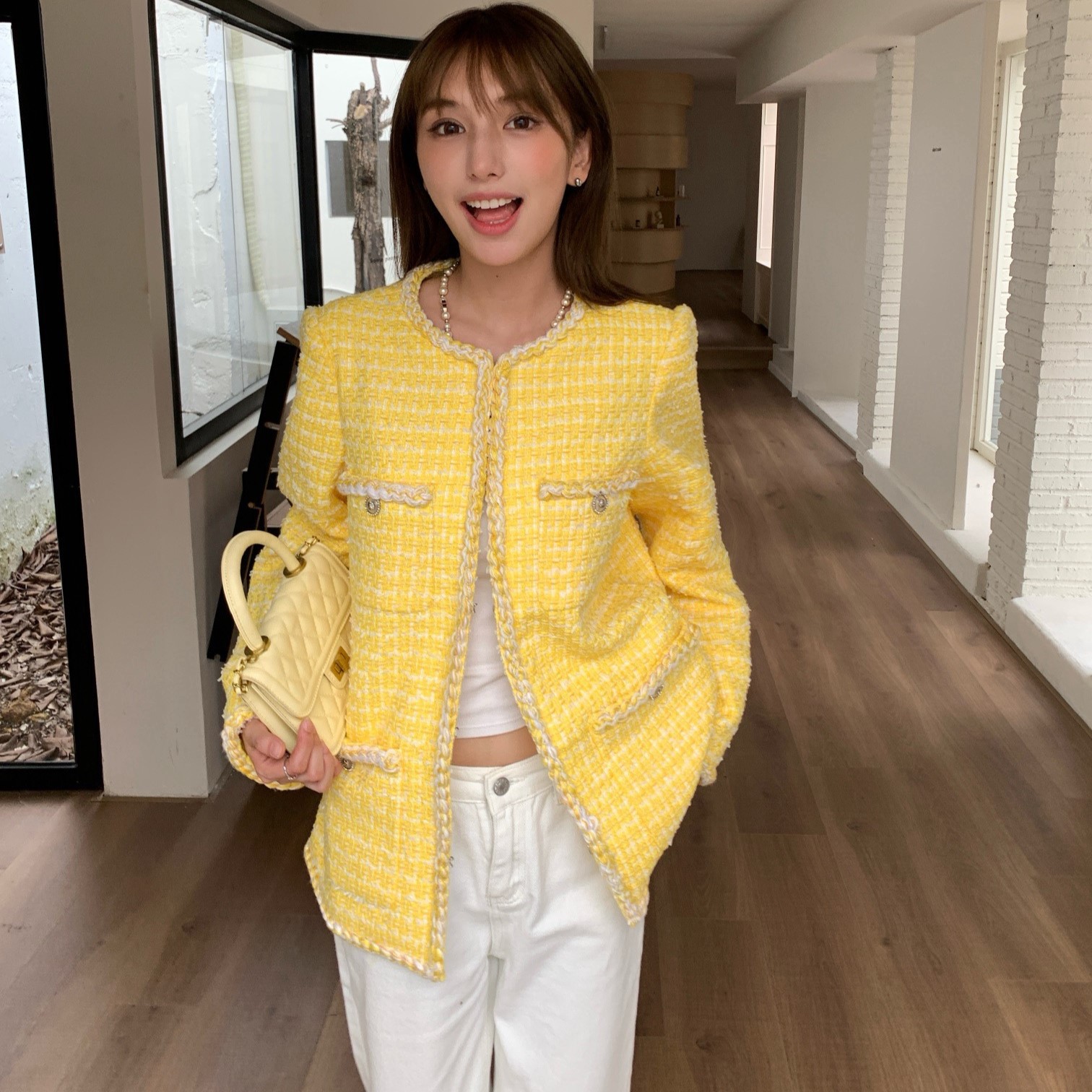 샤넬 트위드 자켓