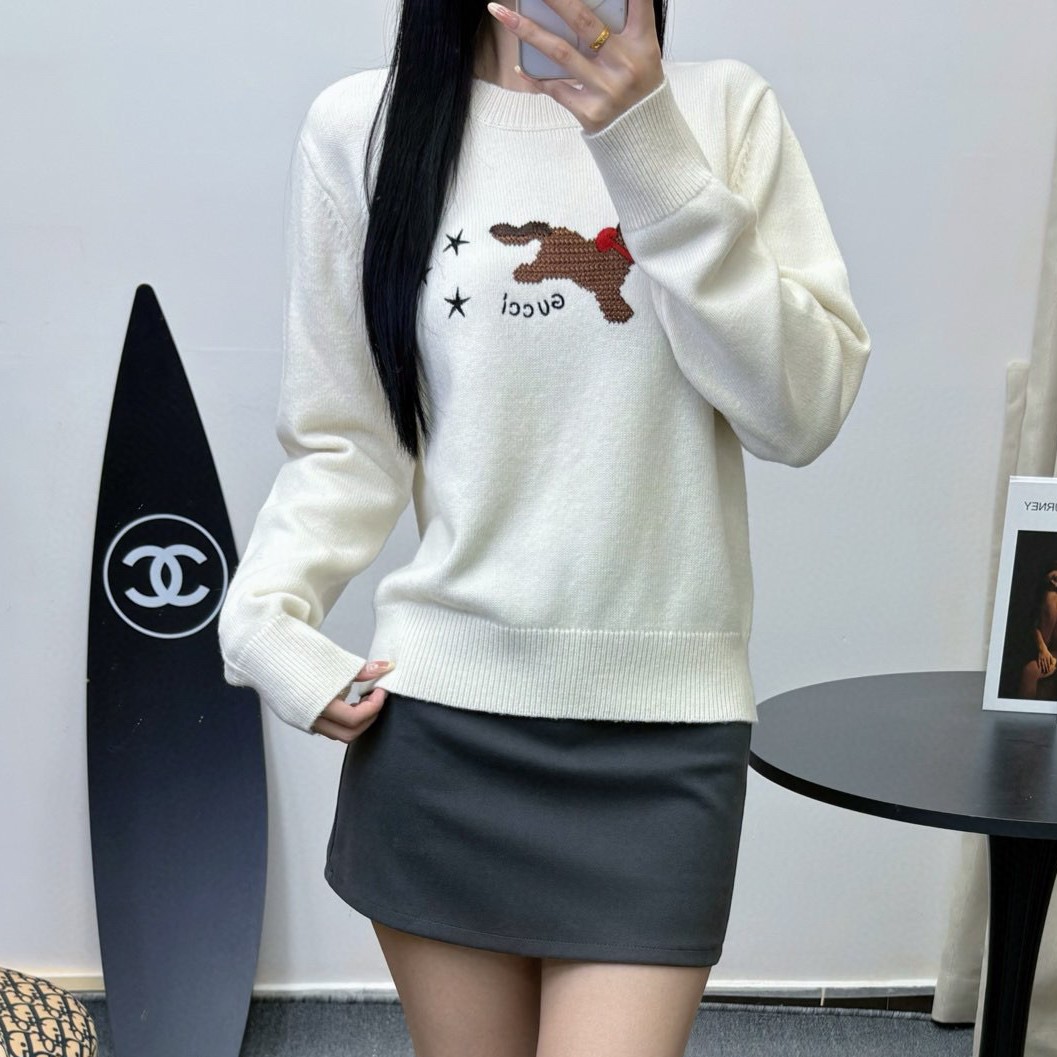 구찌 여성 긴팔 니트 티셔츠 3가지 색상