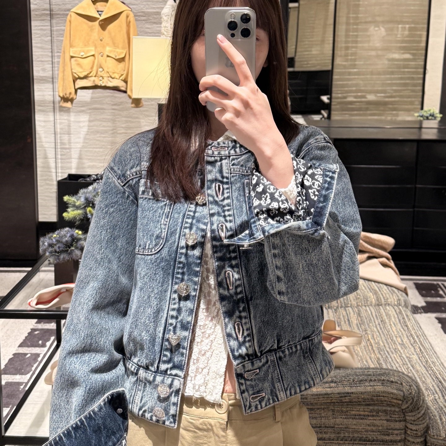 샤넬 데님 자켓