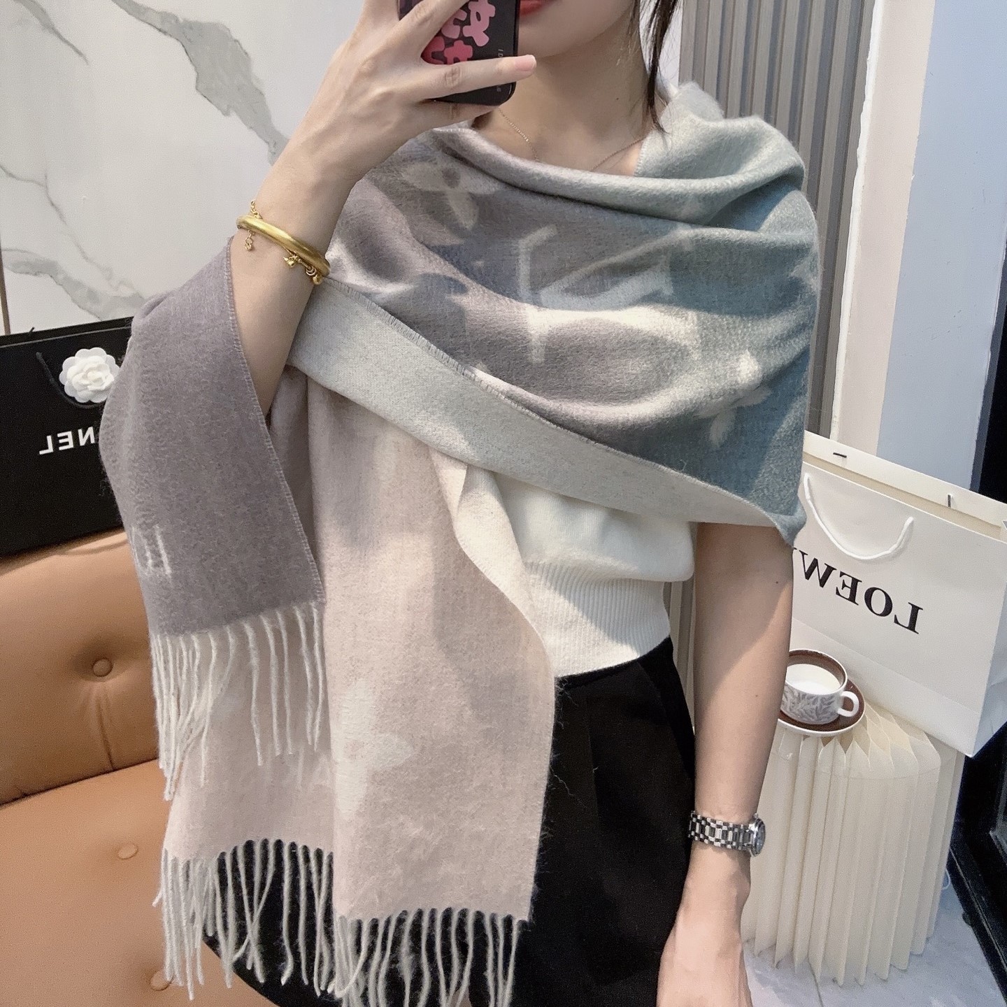 루이비통 머플러 목도리