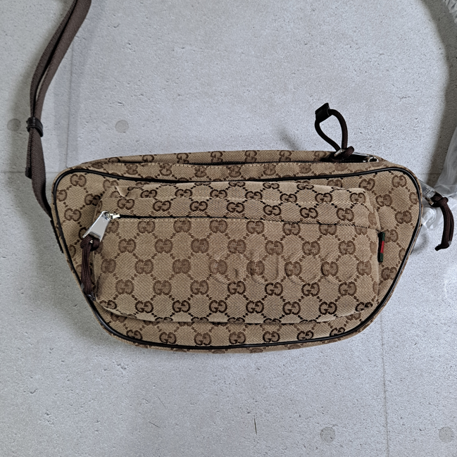 구찌 GG 스몰 크로스바디백 베이지 802096