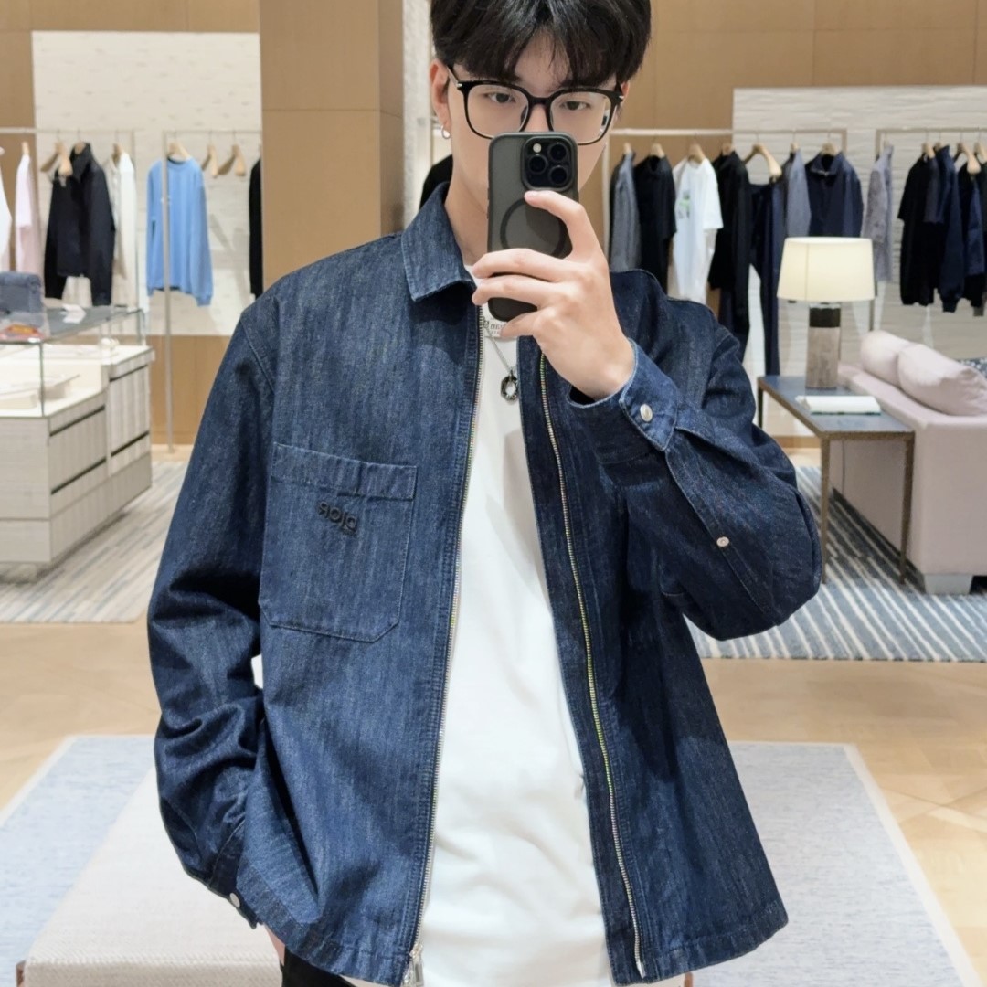 디올 데님 셔츠 자켓 남녀공용