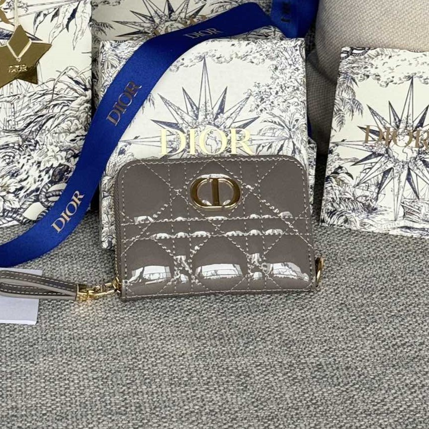 디올 카로 컴팩트 지퍼 카드 지갑 S5034