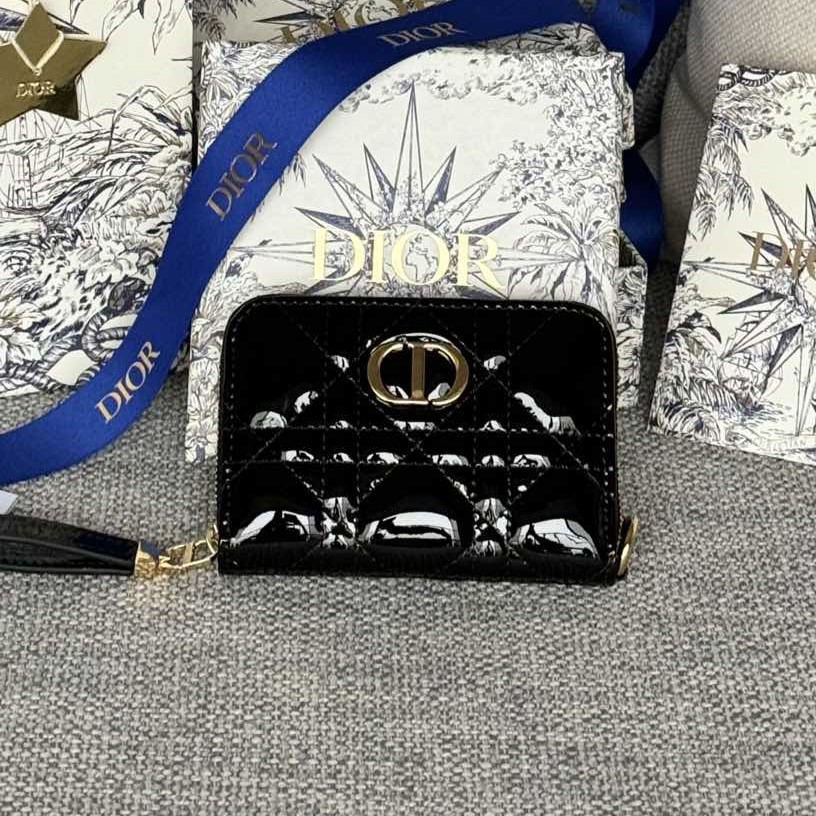 디올 카로 컴팩트 지퍼 카드 지갑 S5034
