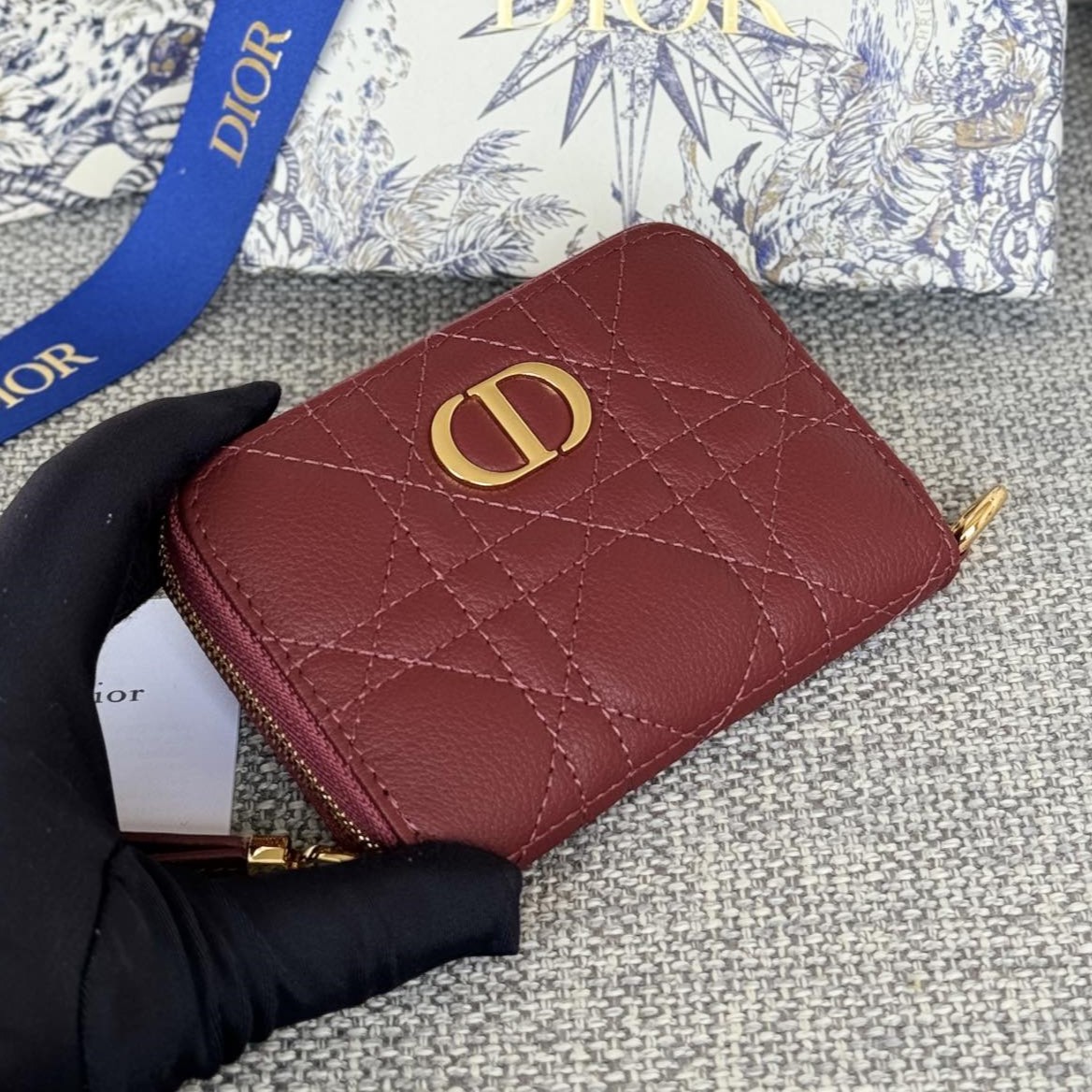 디올 카로 컴팩트 지퍼 카드 지갑 S5034 2가지 색상