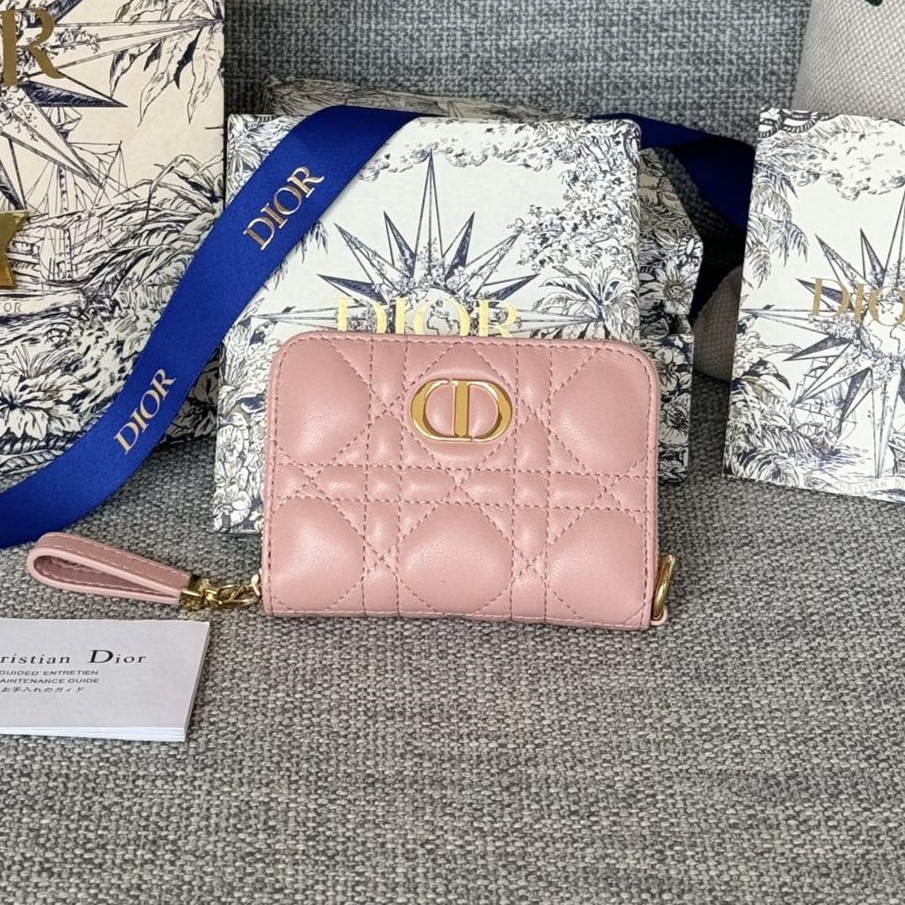 디올 카로 컴팩트 지퍼 카드 지갑 S5034 2가지 색상