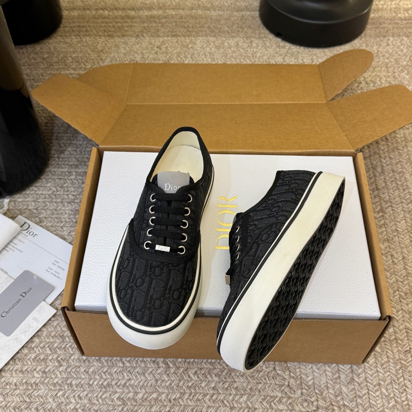 디올 오블리크 자카드 솔트윈드 여성 스니커즈