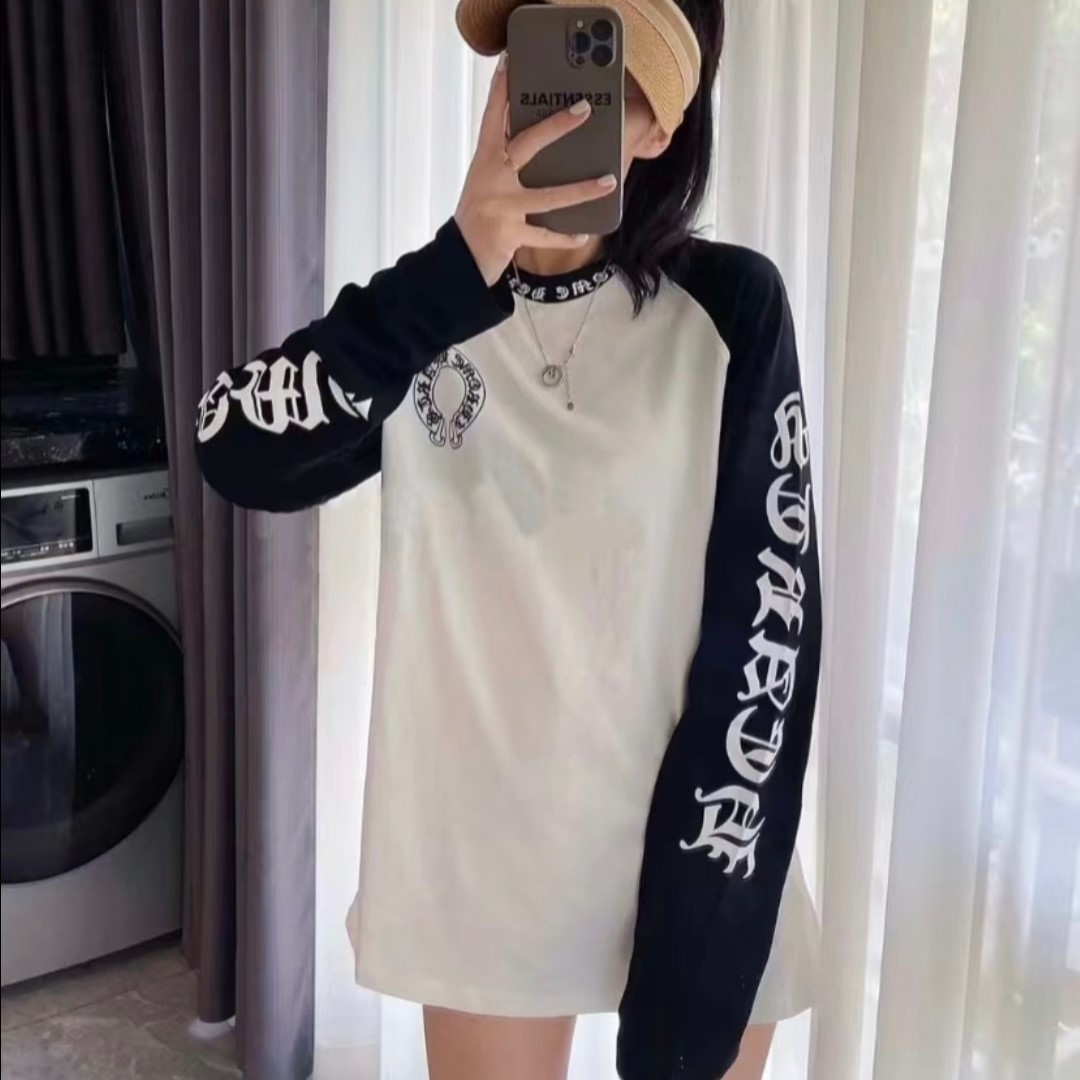 크롬하츠 긴팔 티셔츠 남녀공용