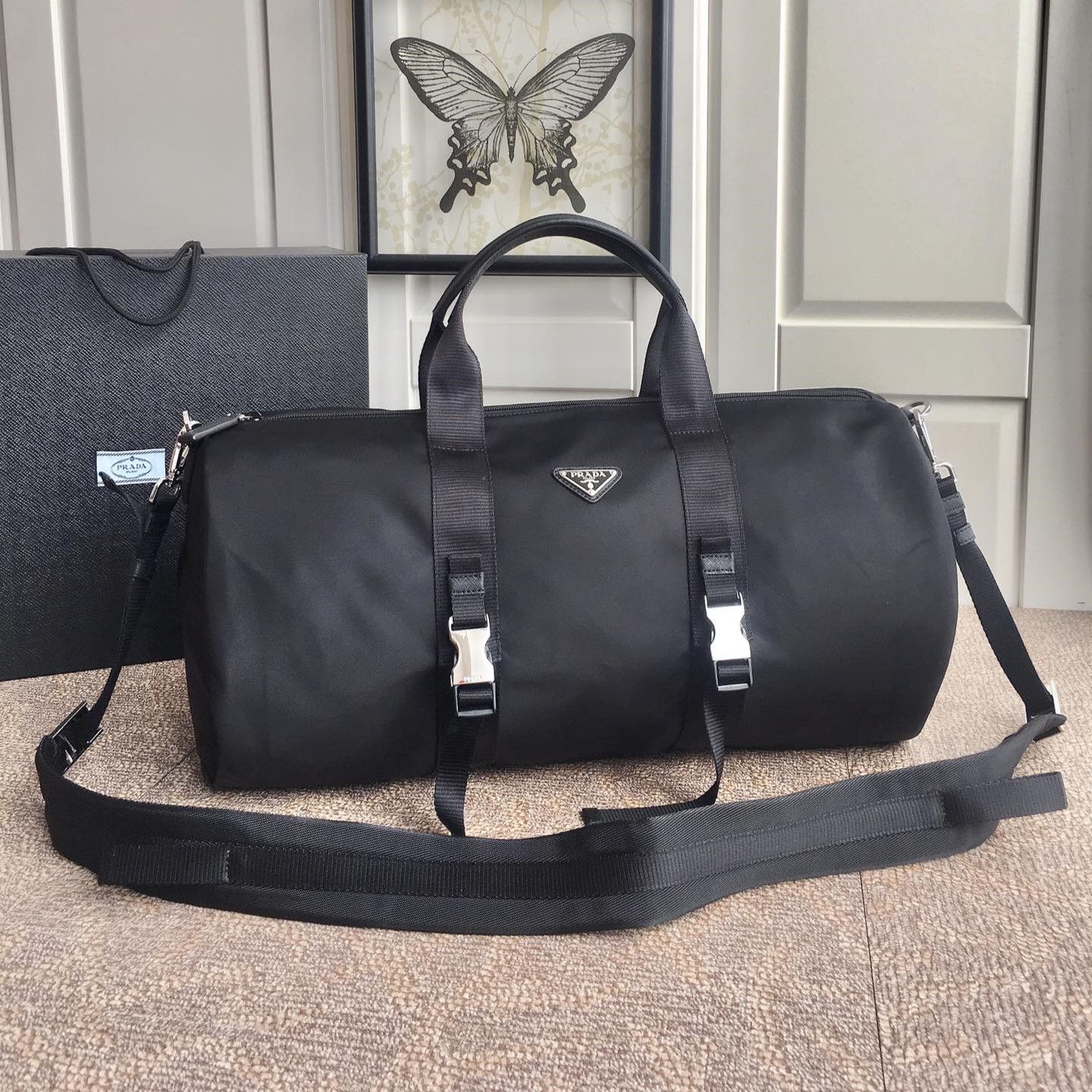프라다 리나일론 더플백 보스턴백 여행가방 2VC015