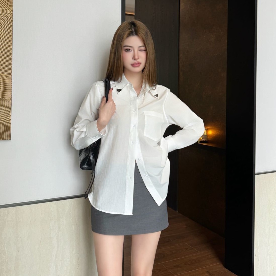 프라다 여성 셔츠 2가지 색상