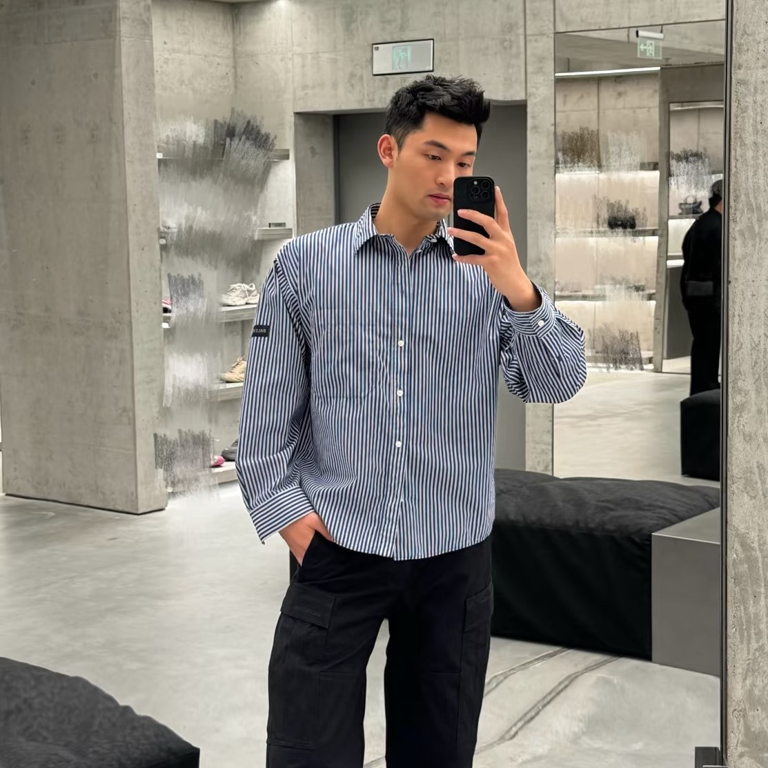 발렌시아가 남성 셔츠