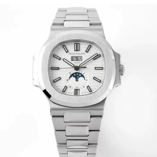 파텍필립 노틸러스 문페이즈 화이트 다이얼 SS 브레이슬릿 5726 (최고급)