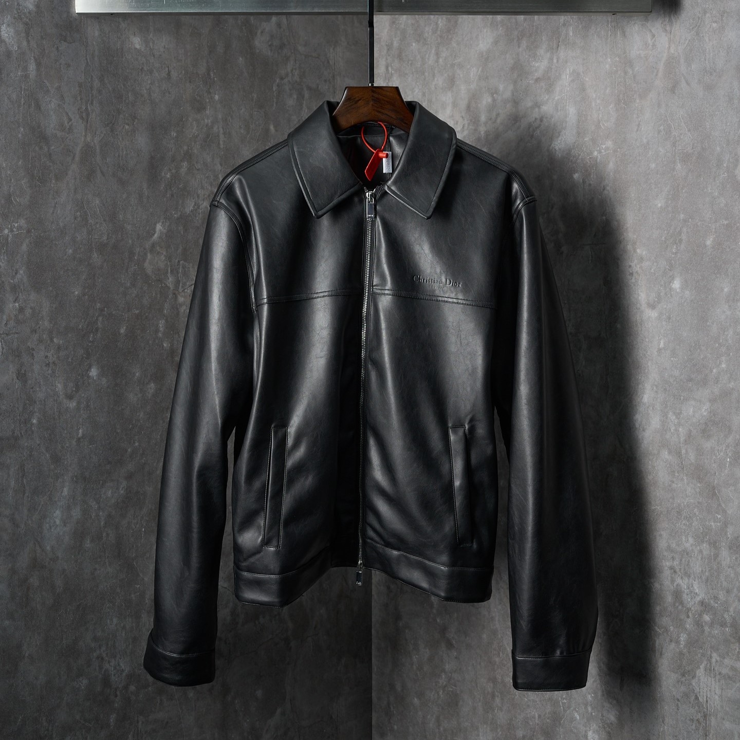 디올 남성 가죽 자켓 / 후면 코튼