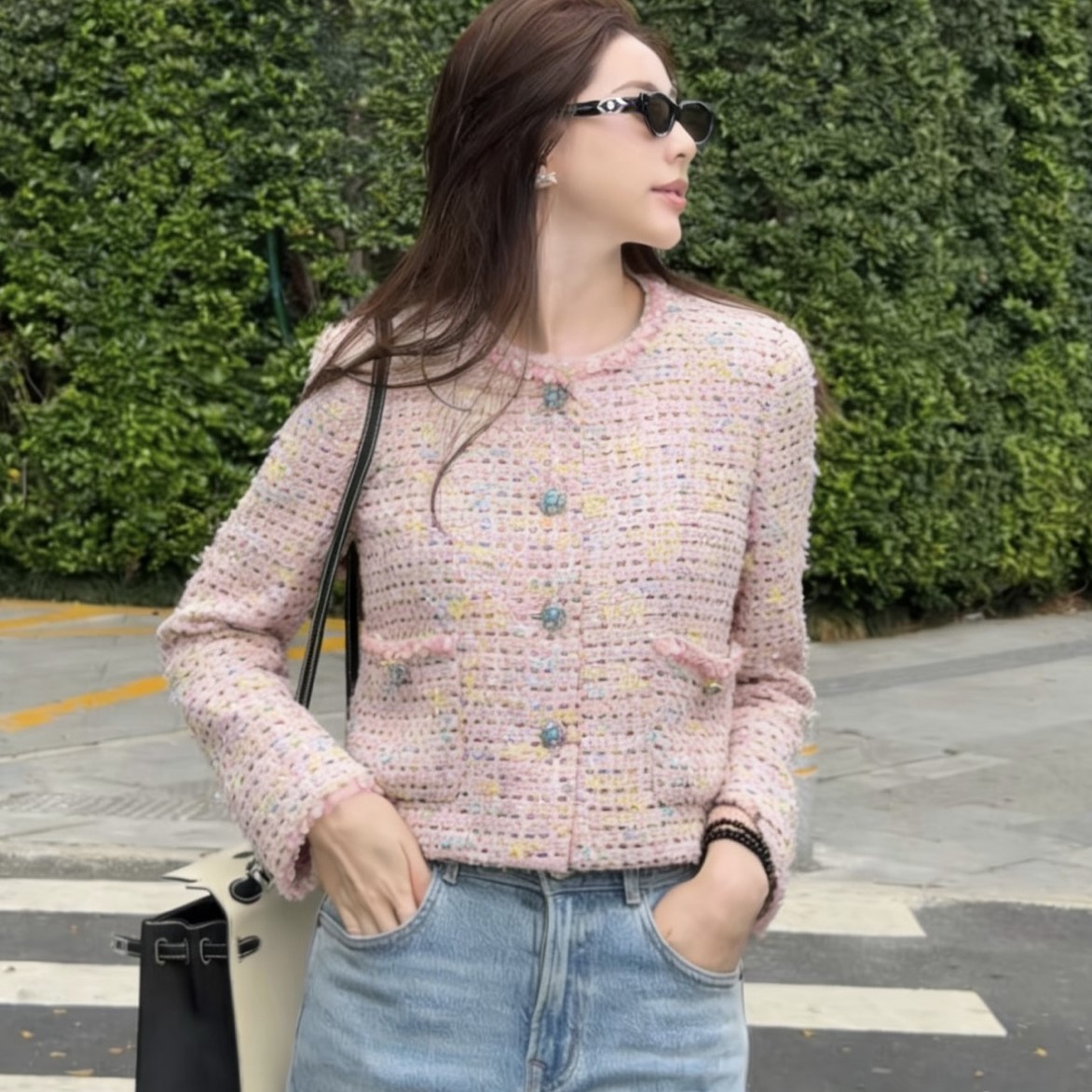 샤넬 트위드 자켓