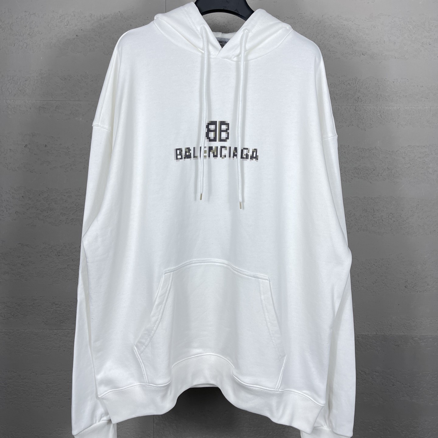 발렌시아가 후드 티셔츠 남녀공용