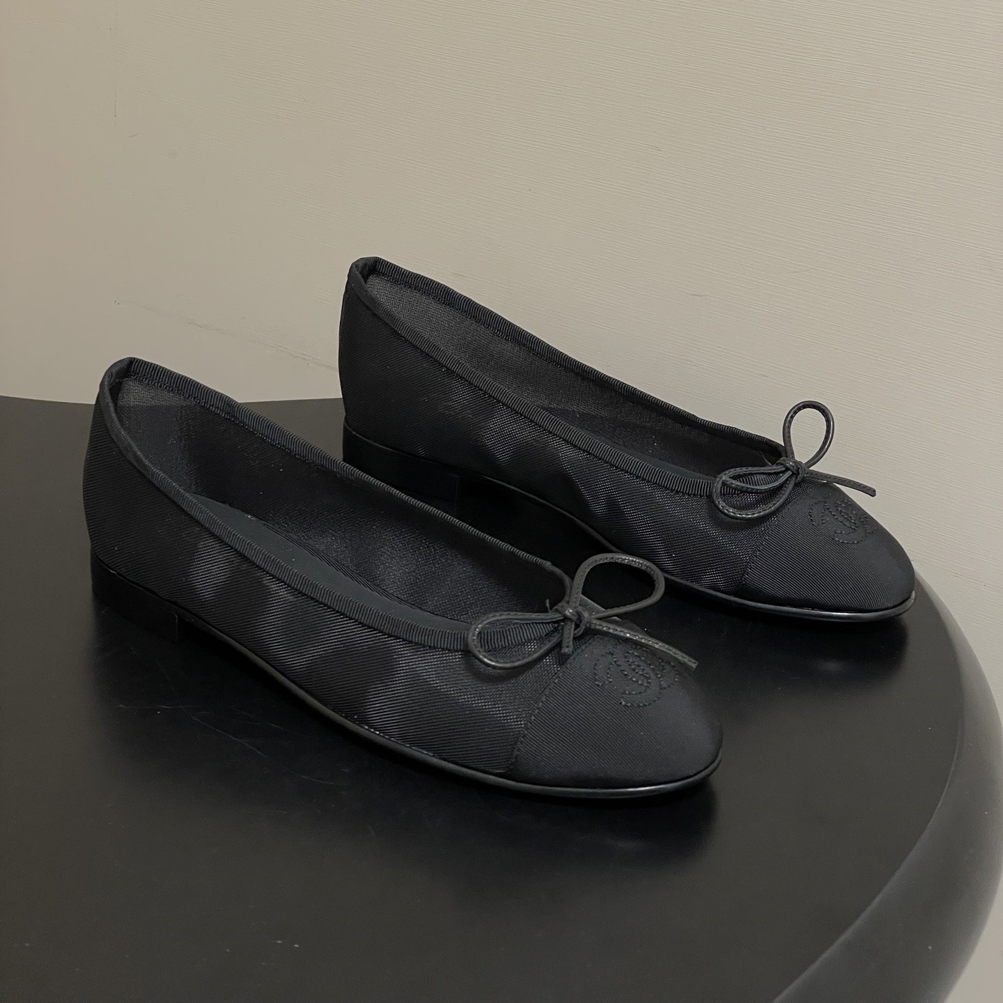 샤넬 발레리나 메쉬 플랫슈즈