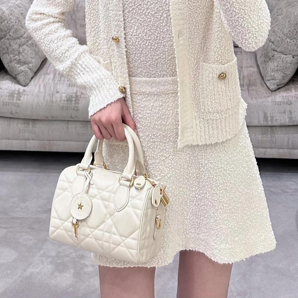 디올 그루브 송아지 가죽 숄더백 2가지 사이즈