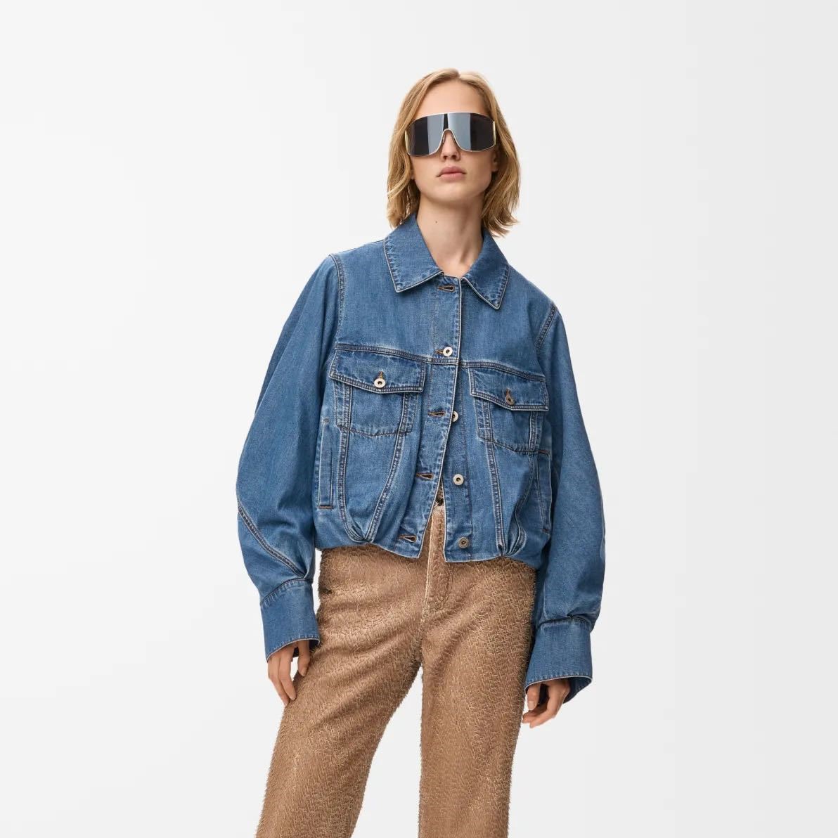로에베 여성 데님 자켓