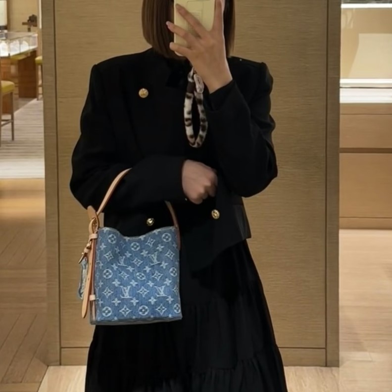 루이비통 올인BB 데님 버킷백 M28107