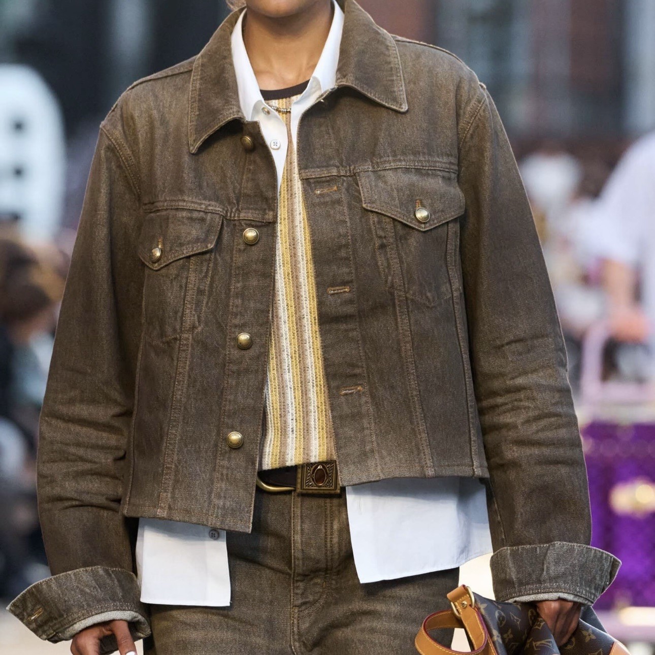 루이비통 남성 데님 자켓