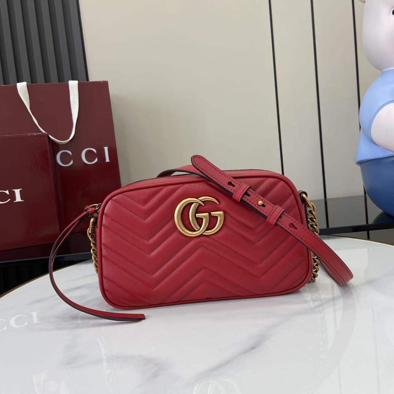 구찌 GG 마몽 스몰 카메라백 447632