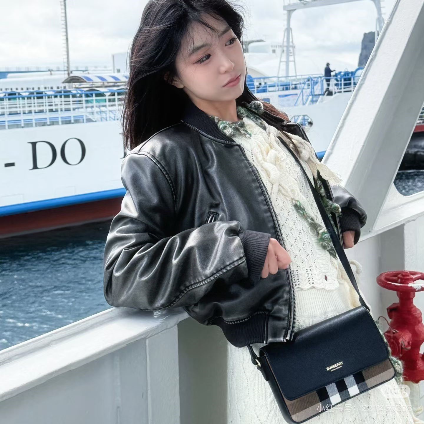 버버리 뉴 햄프셔 체크 크로스백