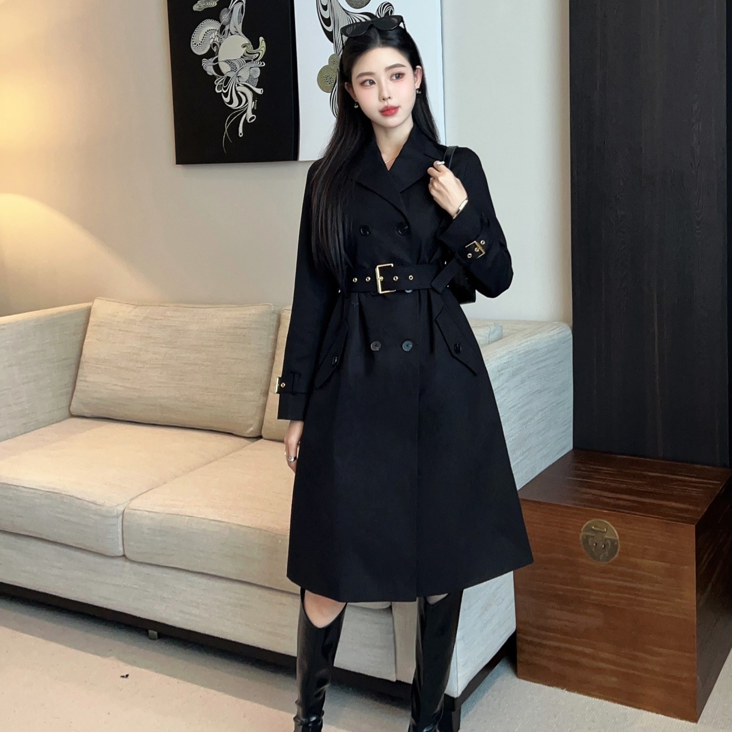 디올 여성 코트
